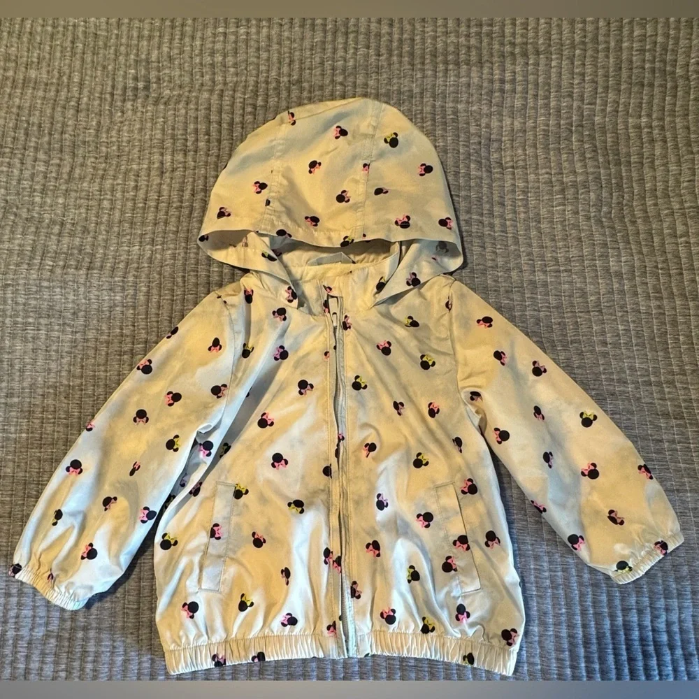 Gap x Disney Minnie Mouse  girl rain jacket size 2 year